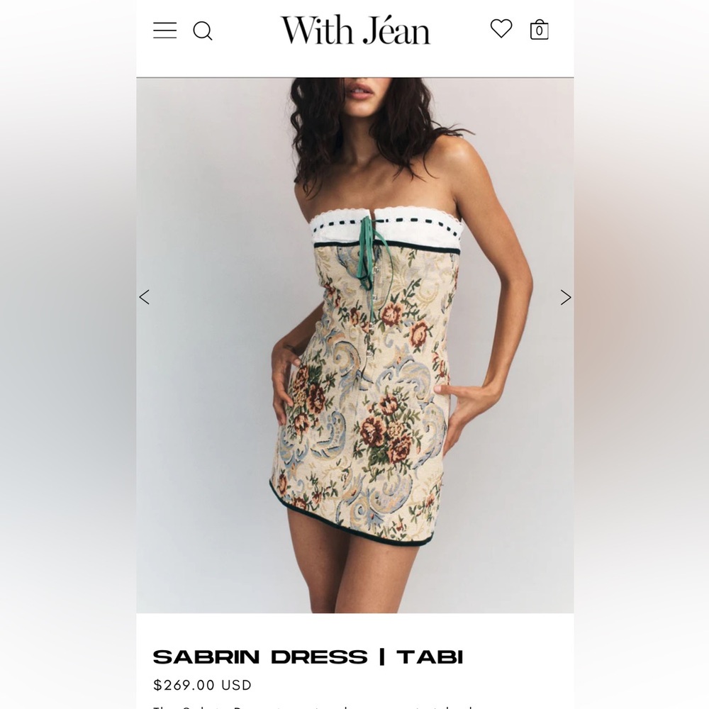 NWT With Jean Sabrin Tabi Dress